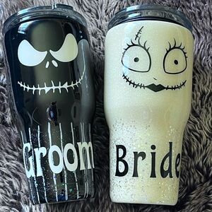 Nightmare Before Christmas Tumblers Wedding